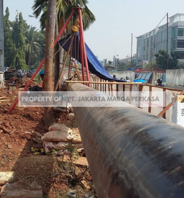Pemasangan Pipa Gas Kawasan Industri Tangerang